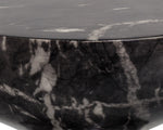 Goya End Table - Marble Look  Black