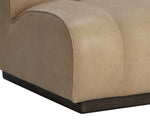 Blaise Swivel Lounge Chair - Sahara Sand Leather