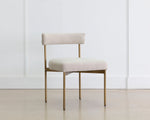 Seneca Dining Chair - Antique Brass  Danny Ivory