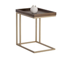 Arden C-Shaped Side Table  Gold