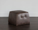 Aspen Ottoman - Havana Dark Brown