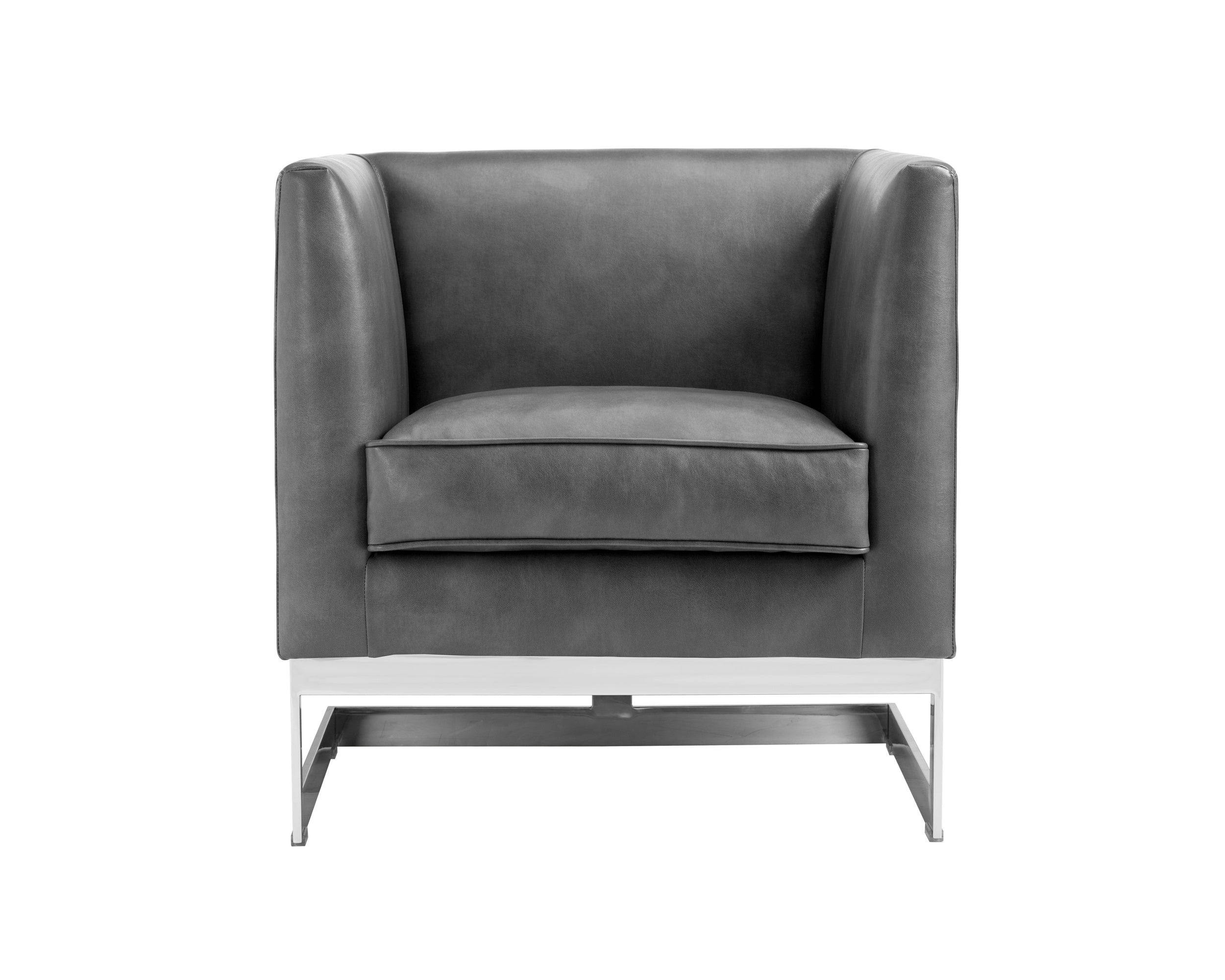 Yvette Armchair - Stainless Steel  Cantina Magnetite