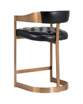 Beaumont Counter Stool - Antique Brass  Cantina Black