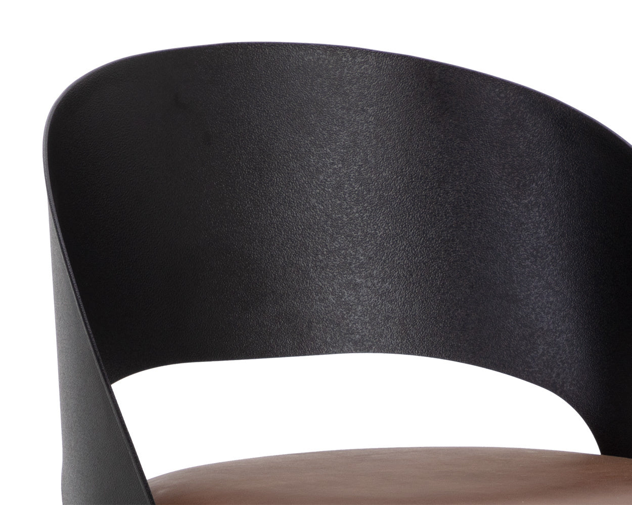 Dezirae Barstool - Black  Cognac Leather