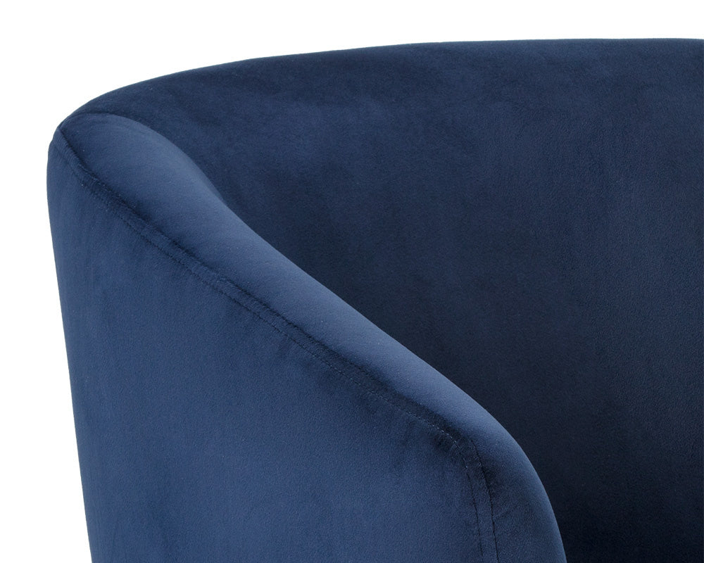 Treviso Swivel Lounge Chair - Metropolis Blue