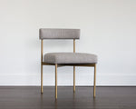 Seneca Dining Chair - Antique Brass  Arena Cement