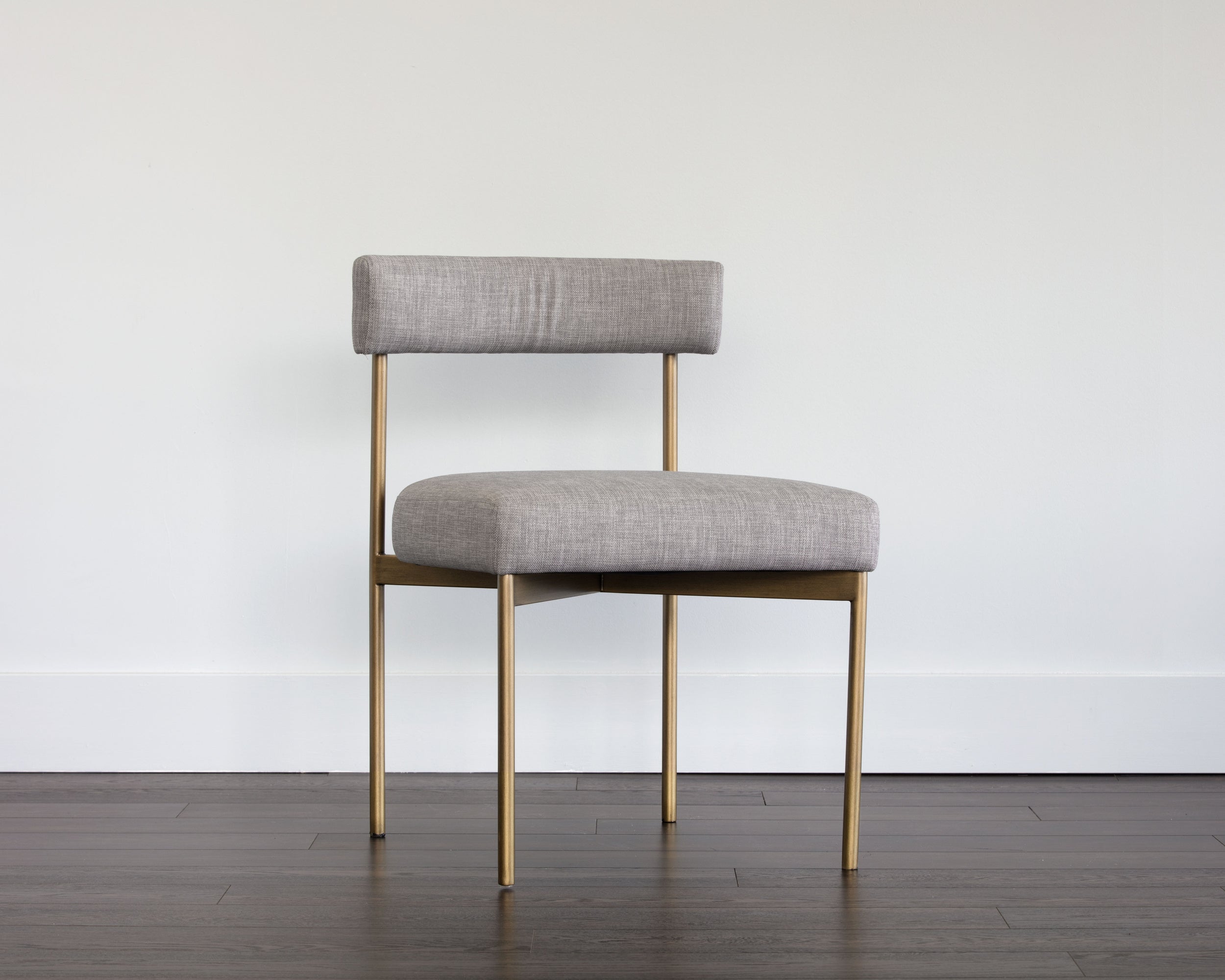 Seneca Dining Chair - Antique Brass  Arena Cement