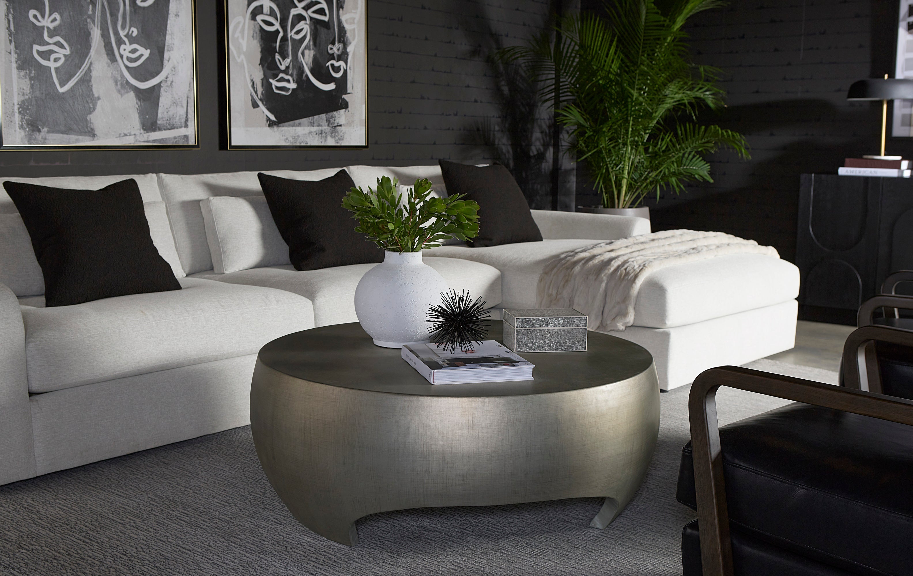 Tarsus Coffee Table - Pewter