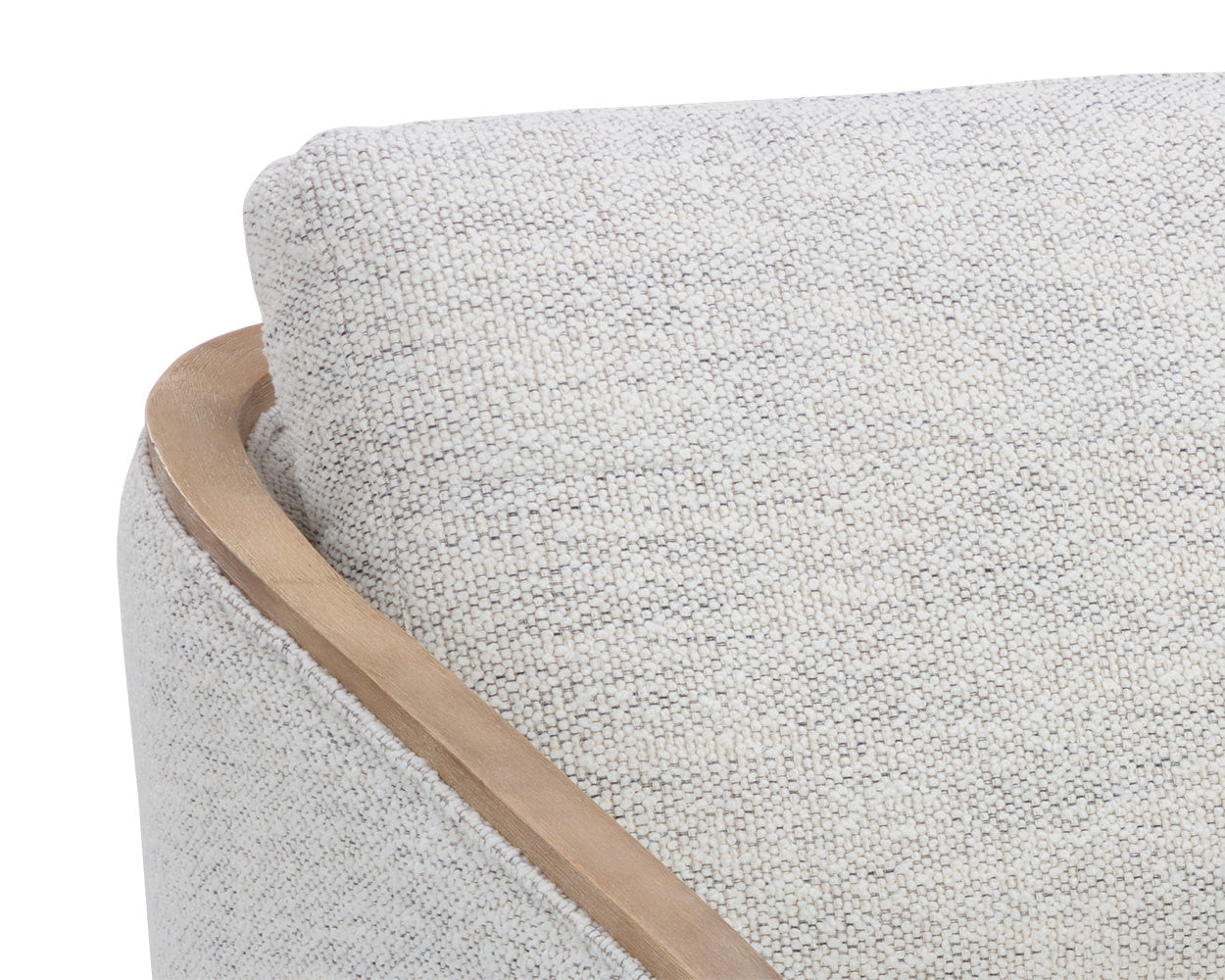 Tasia Swivel Lounge Chair - Merino Cotton