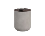 Diaz End Table - Grey  Wood Grain Brown