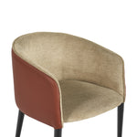 Asher Dining Armchair - Polo Club Toast / Dillon Chili