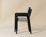 Kavala Stackable Dining Armchair - Charcoal