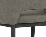 Thatcher Dining Armchair - Black  Antique Grey