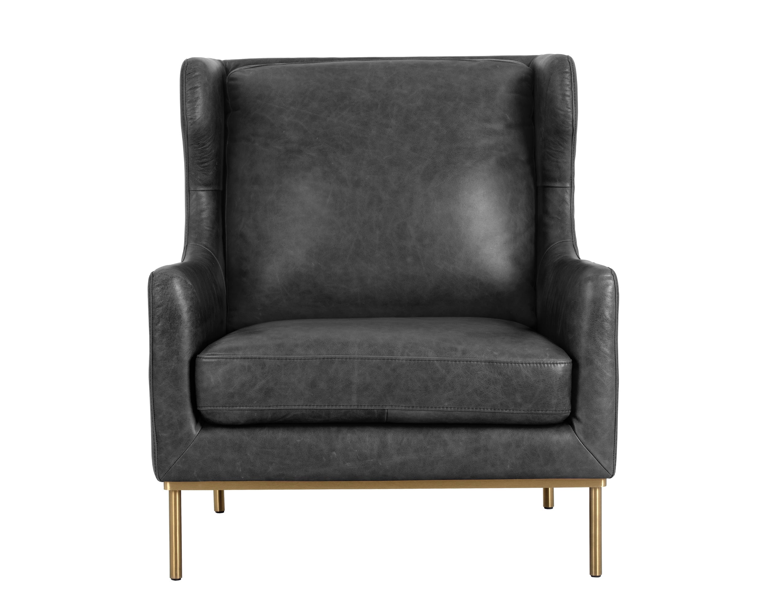 Virgil Lounge Chair - Marseille Black Leather