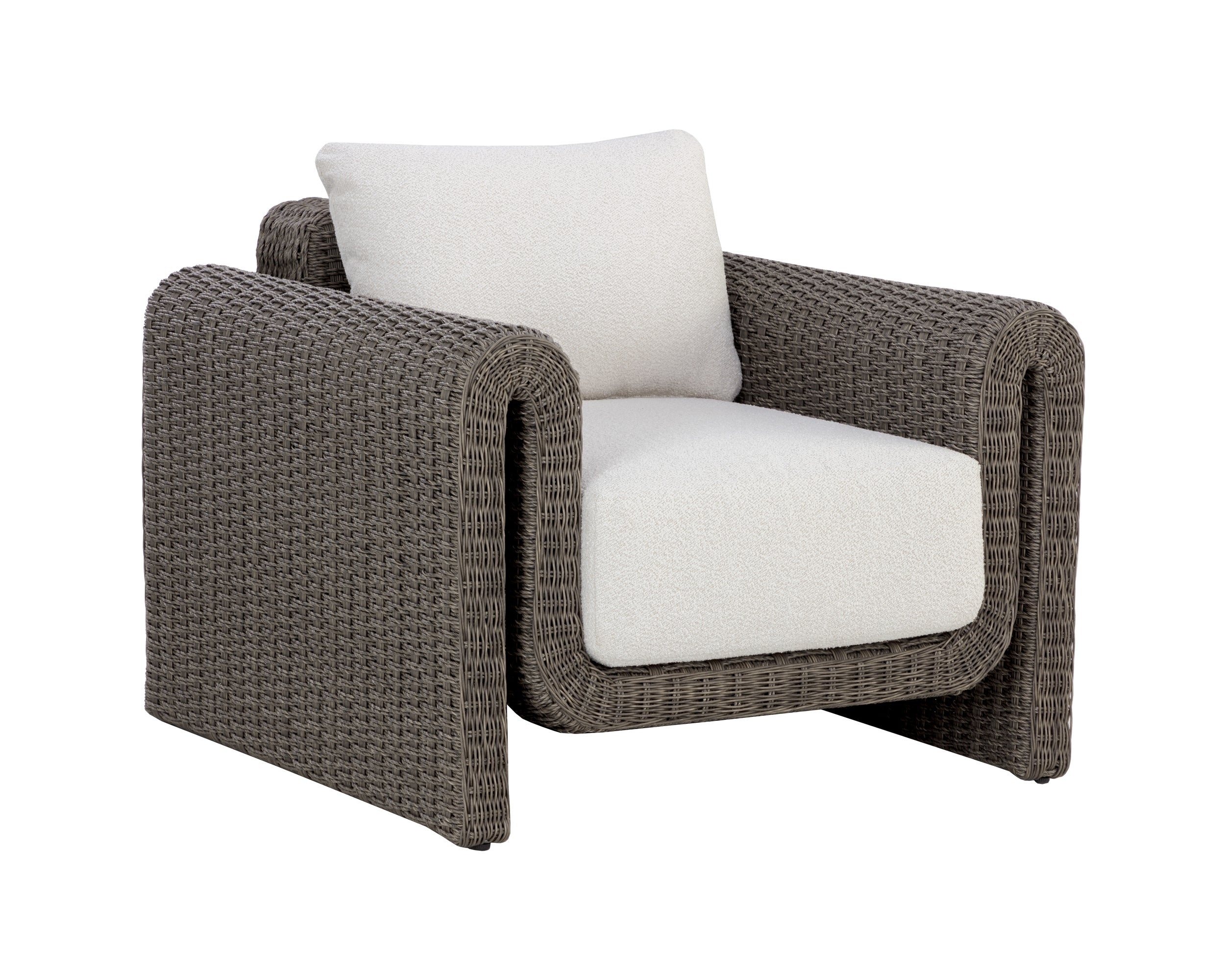 Tibi Lounge Chair - Grey  Louis Cream