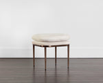 Koffi Stool - Dark Bronze  Chacha Cream / Meg Taupe