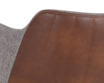 Griffin Barstool - November Grey / Bravo Cognac