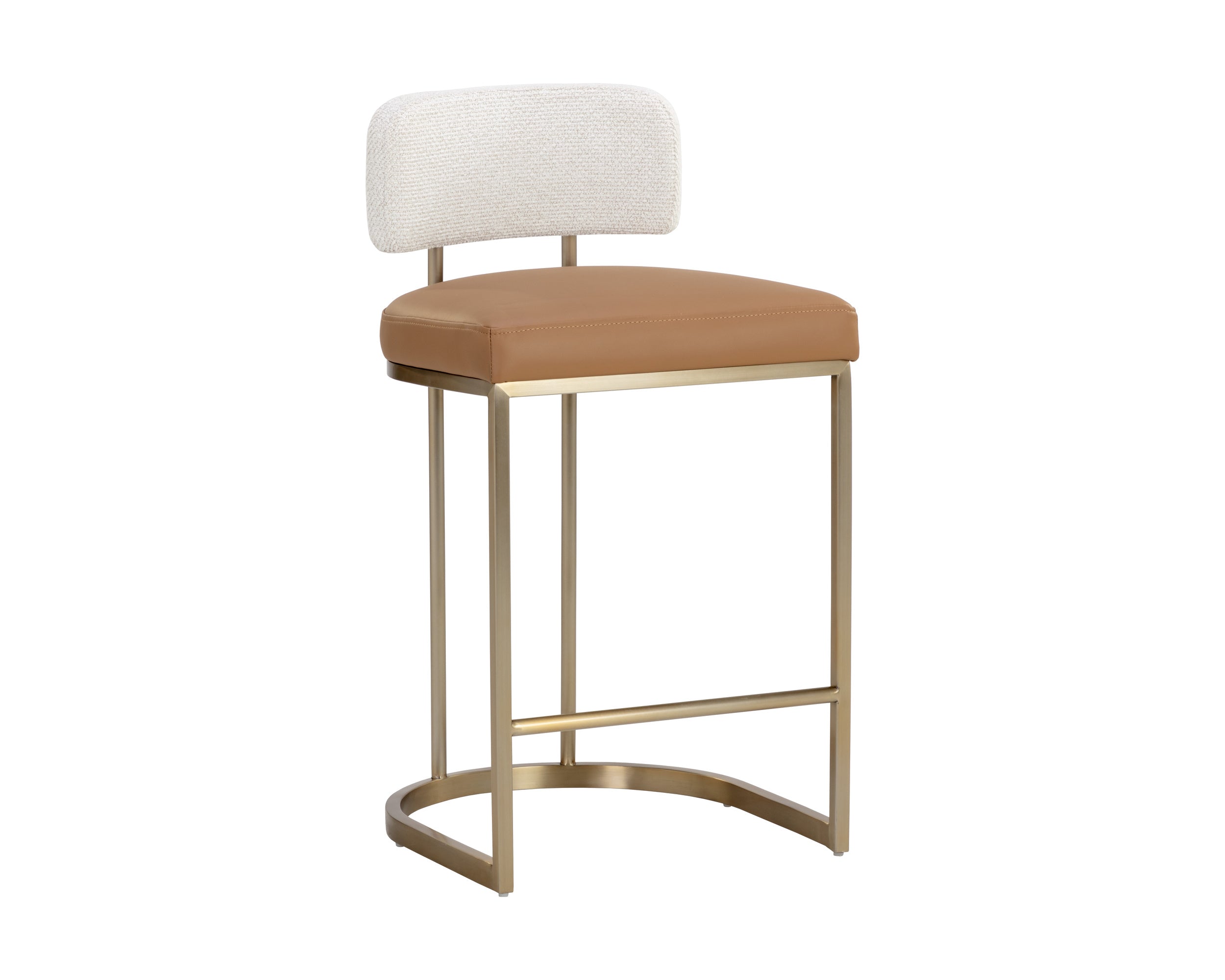 Larissa Counter Stool - Napa Cognac / Rhea Light Barley