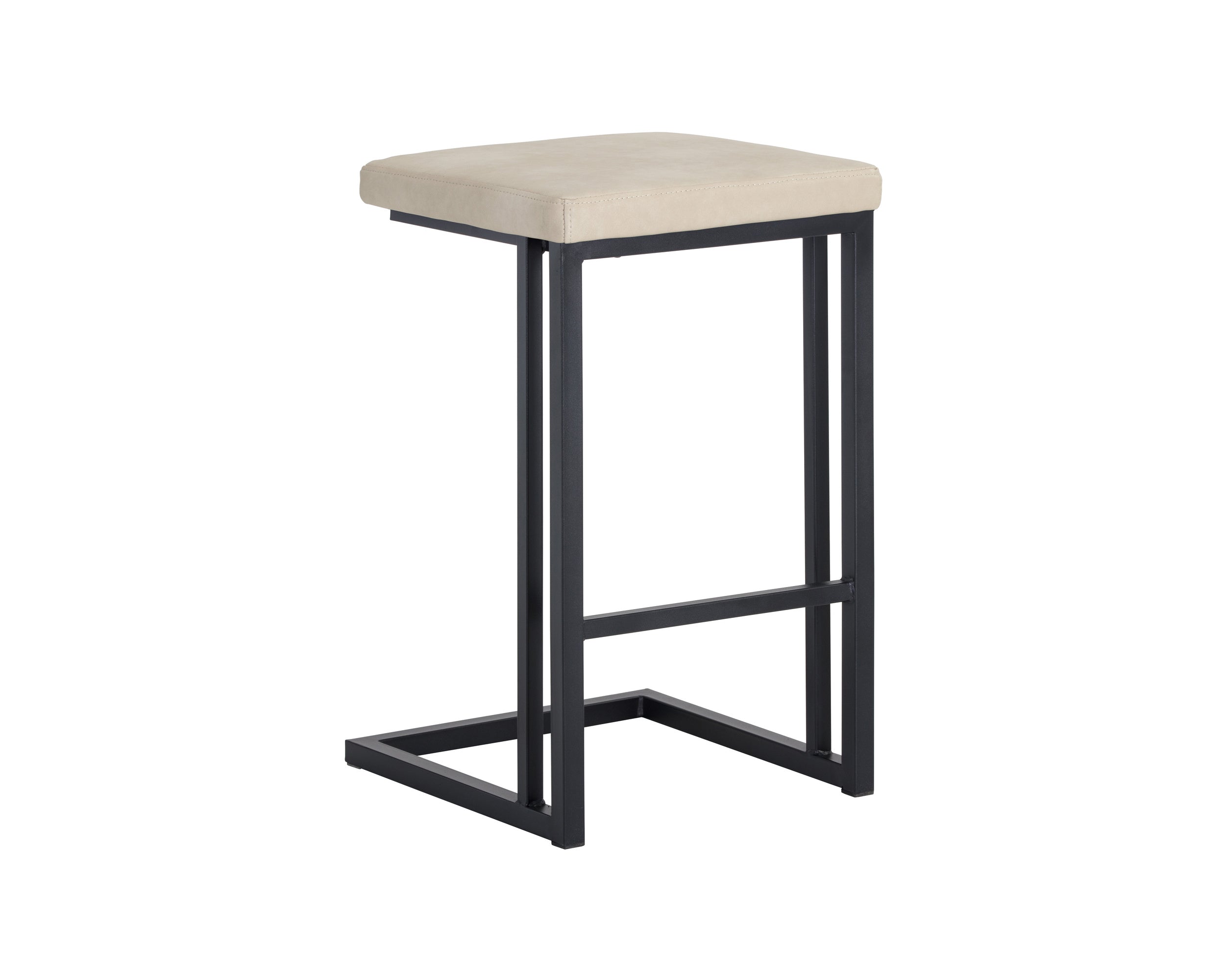 Boone Counter Stool - Black  Bravo Cream