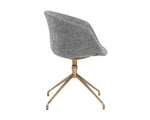 Dina Swivel Dining Armchair - Chacha Grey