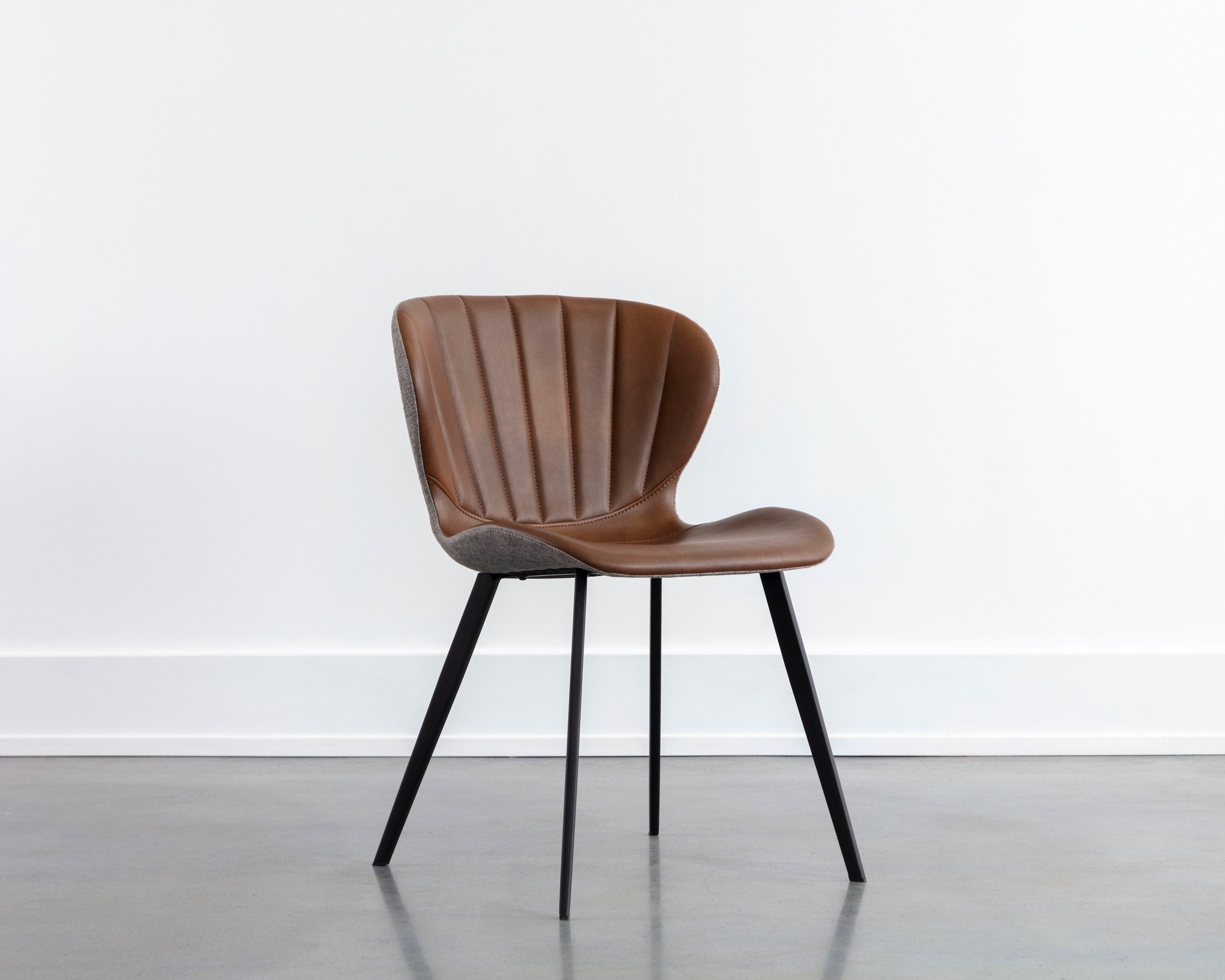 Arabella Dining Chair - Bravo Cognac / November Grey