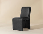 Cascata Dining Chair - Marseille Black Leather