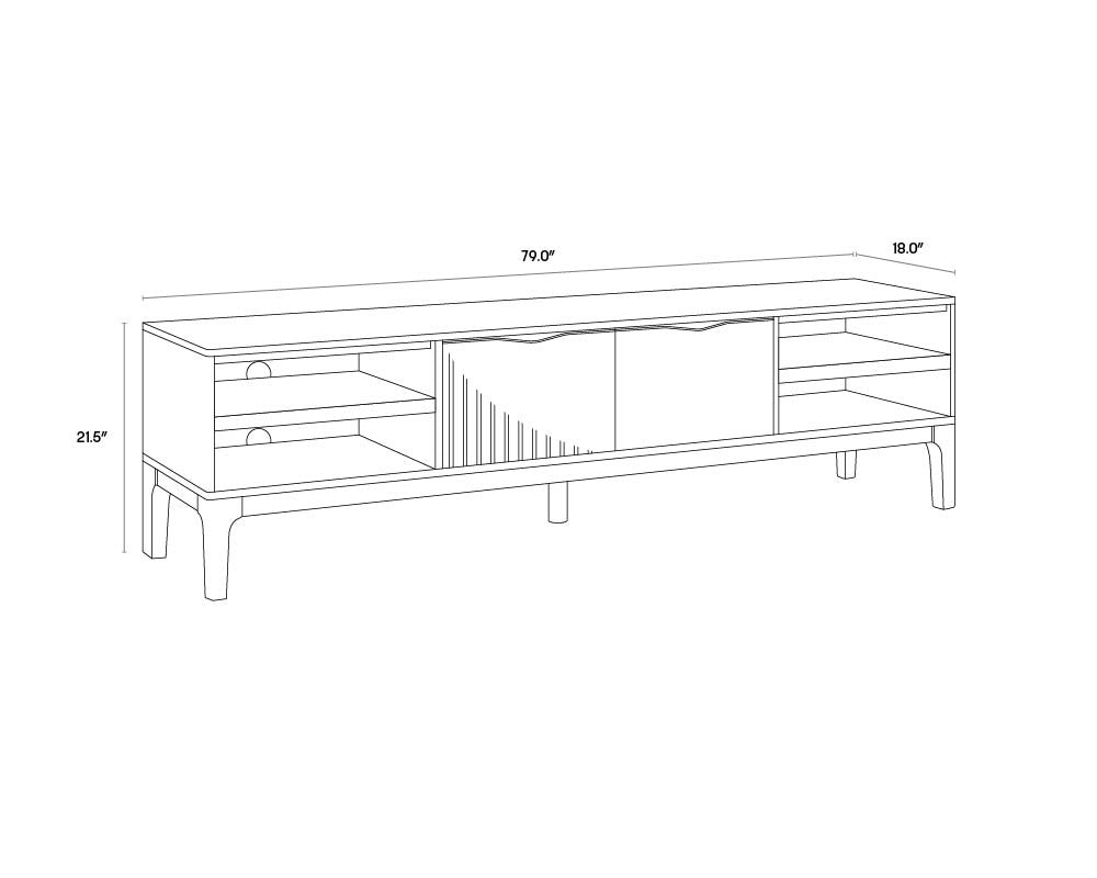 Keldon Media Console And Cabinet -