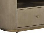 Siena Nightstand - Oval  Antique Brass