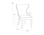 Ariana Dining Chair - Light Grey