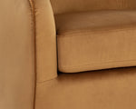 Hazel Swivel Lounge Chair - Dark Bronze  Gold Sky