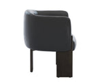 Trine Lounge Chair - Dark Brown  Vintage Black Night Leather