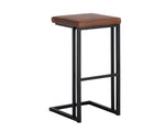 Boone Barstool - Black  Bravo Cognac