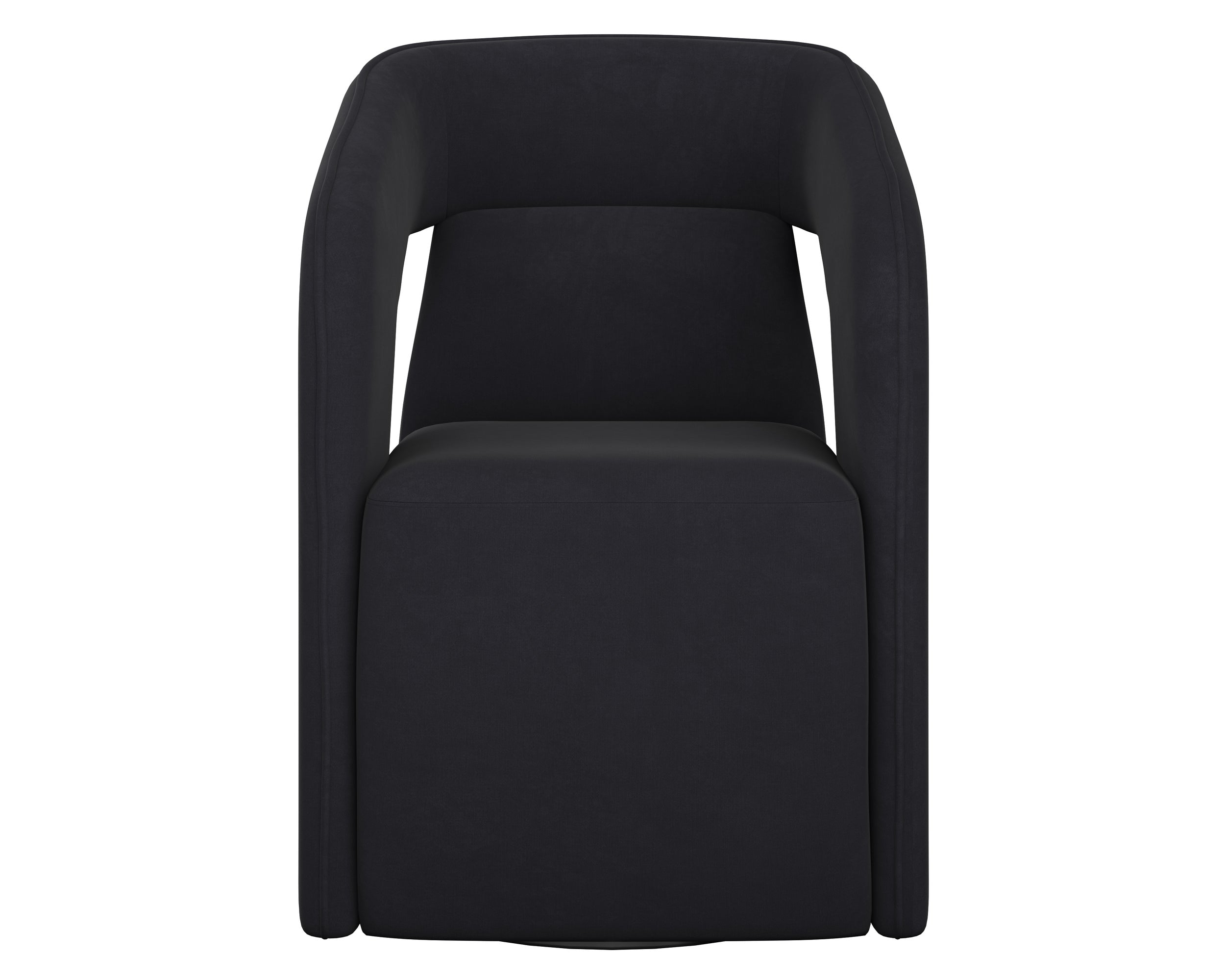 Kendrick Wheeled Dining Armchair - Abbington Black