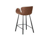 Waldo Counter Stool - November Grey / Cinnamon Brown