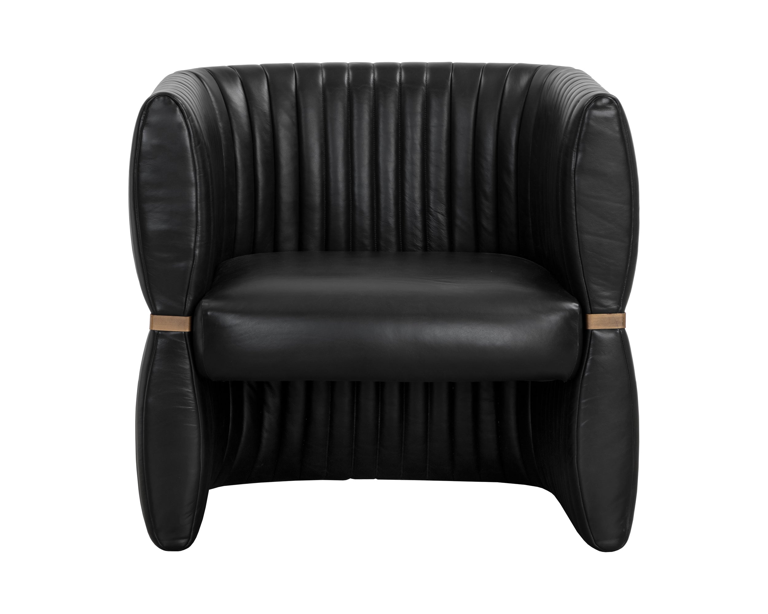 Tryor Lounge Chair - Vintage Black Night Leather