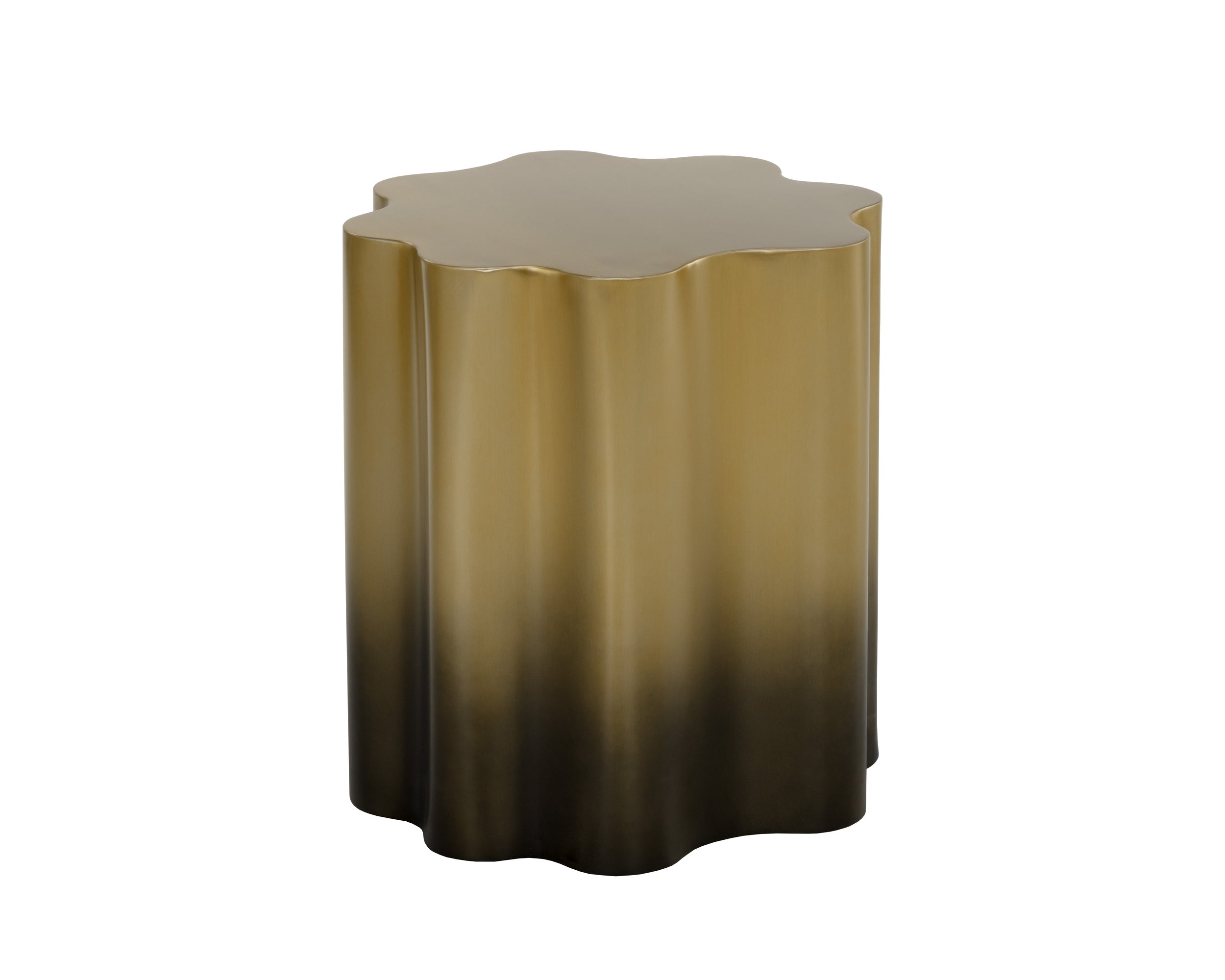 Dahlia End Table - Gold Ombre