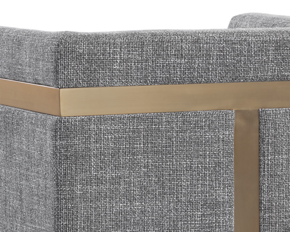 Yvette Armchair - Gold  Chacha Grey