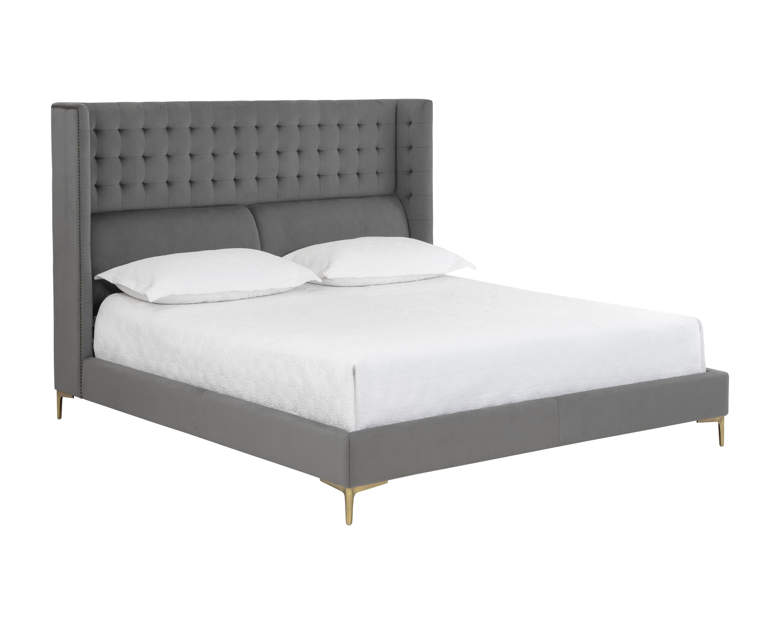 Cairo Bed - King  Antonio Charcoal