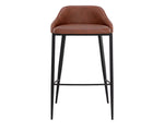 Astra Barstool - Black  Cinnamon Brown