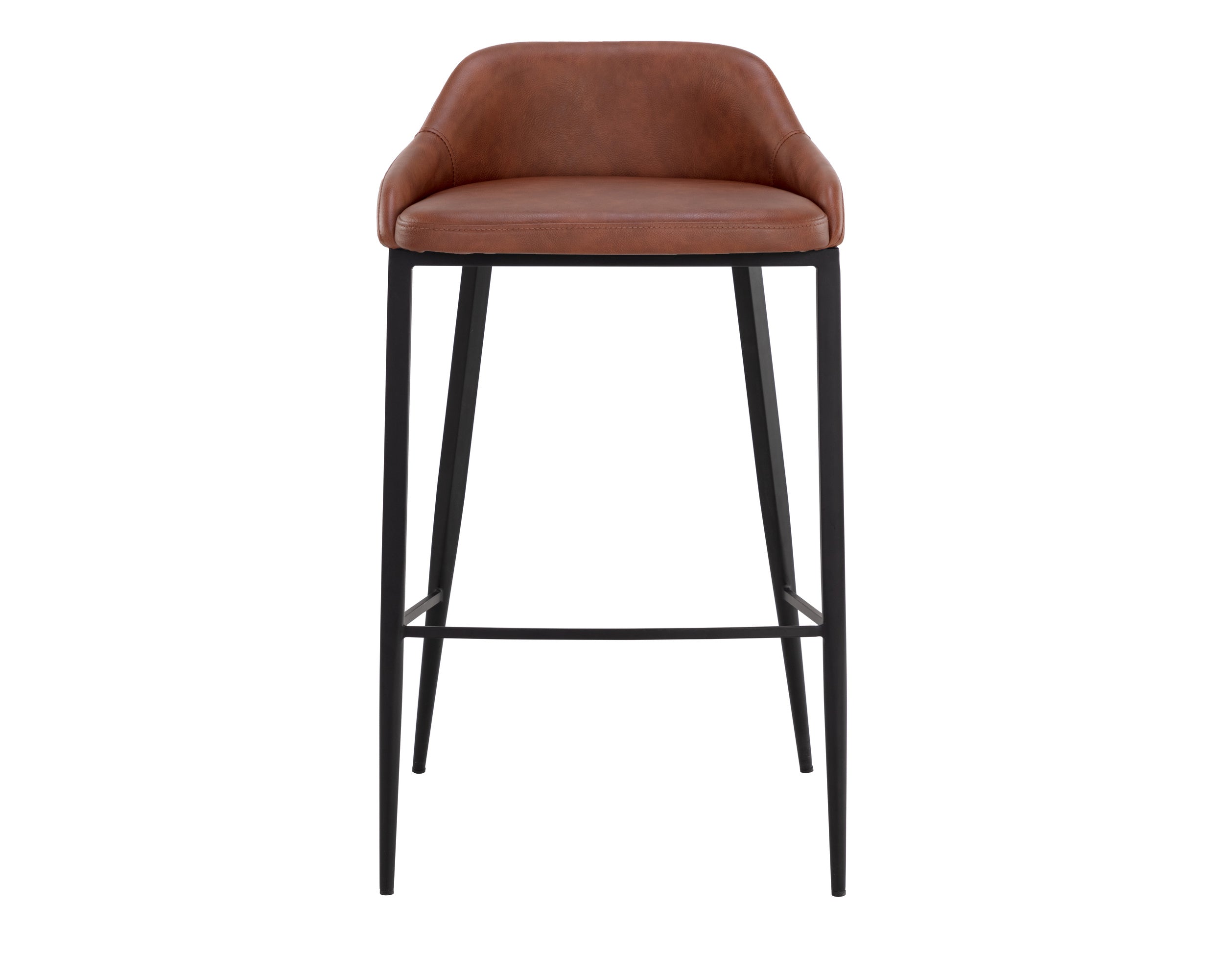 Astra Barstool - Black  Cinnamon Brown