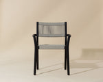 Kavala Stackable Dining Armchair - Charcoal