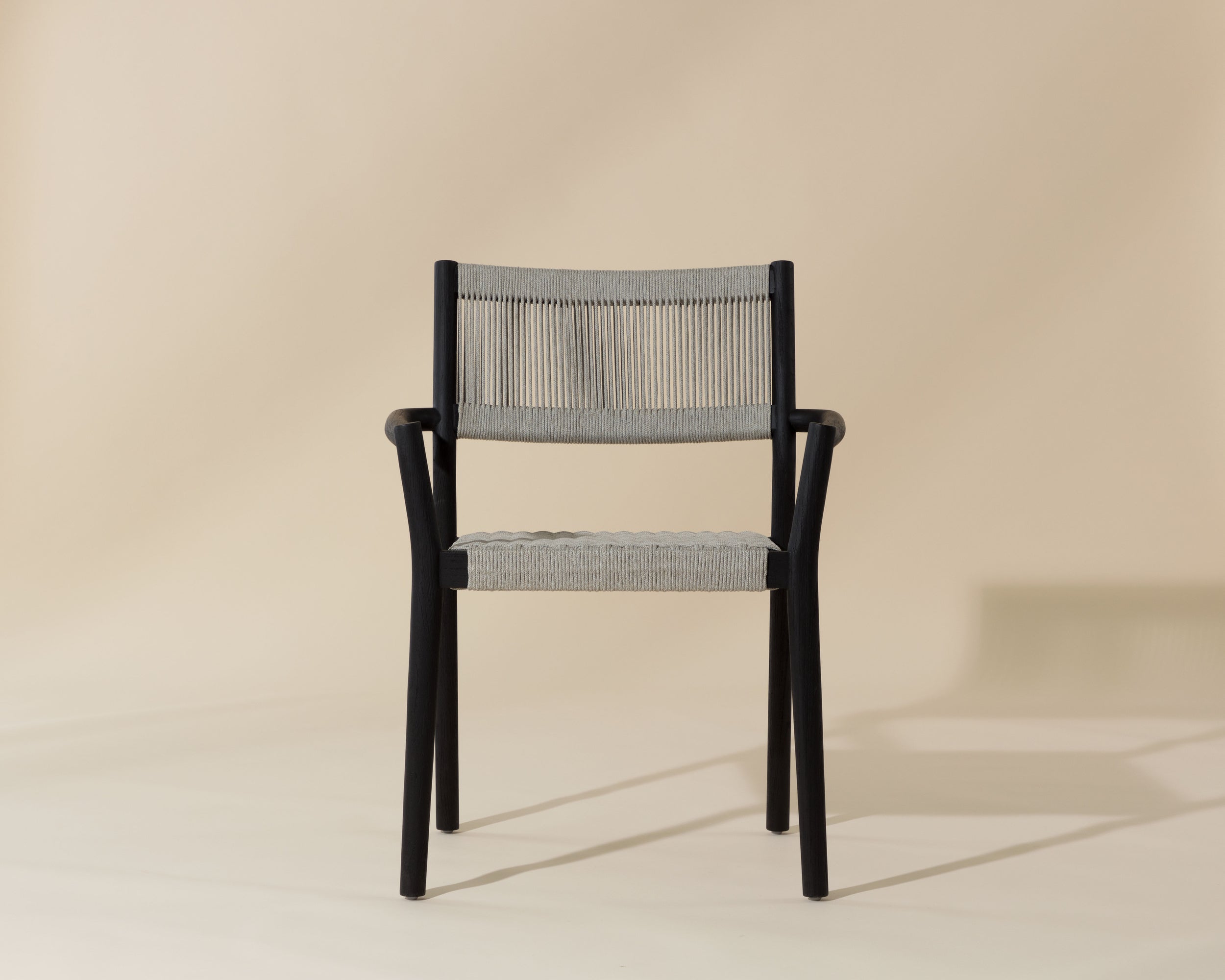 Kavala Stackable Dining Armchair - Charcoal