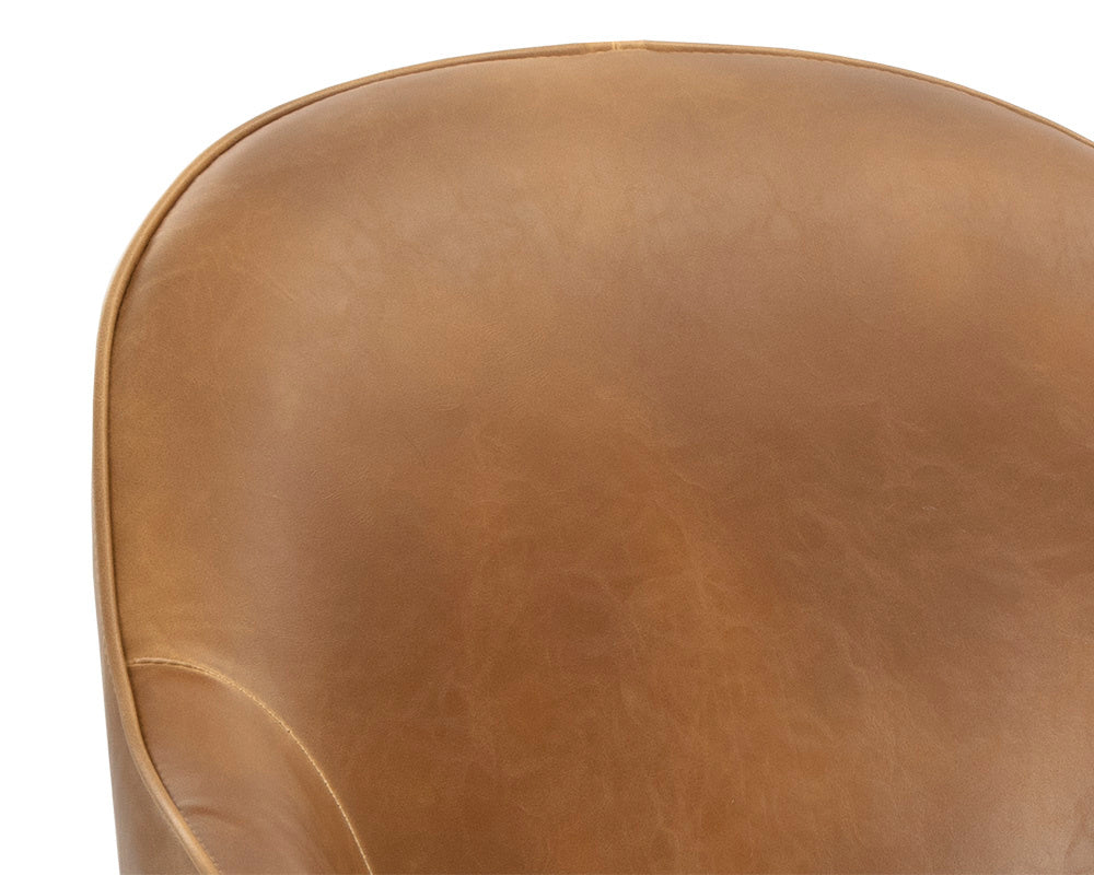 Bretta Swivel Dining Chair - Tobacco Tan