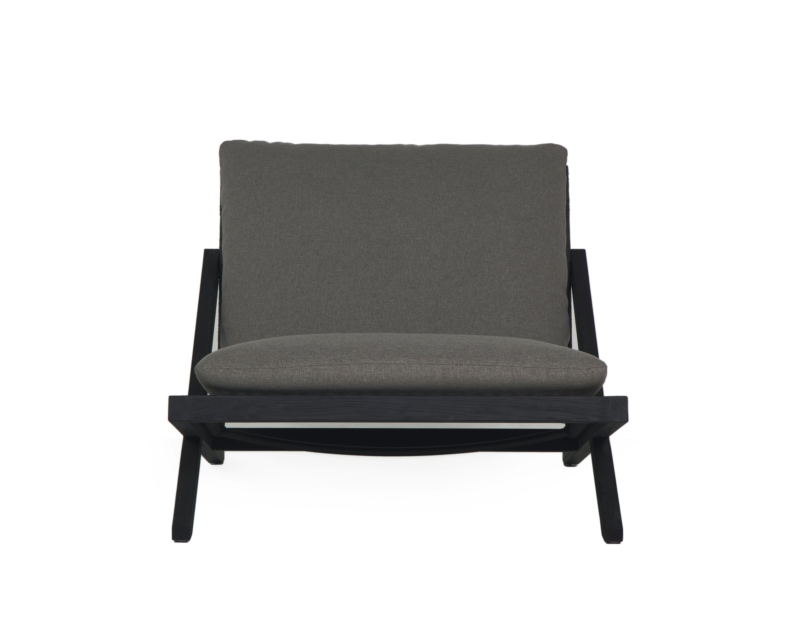 Bari Lounge Chair - Charcoal  Gracebay Grey