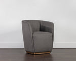 Vain Wheeled Dining Armchair - Zenith Graphite Grey