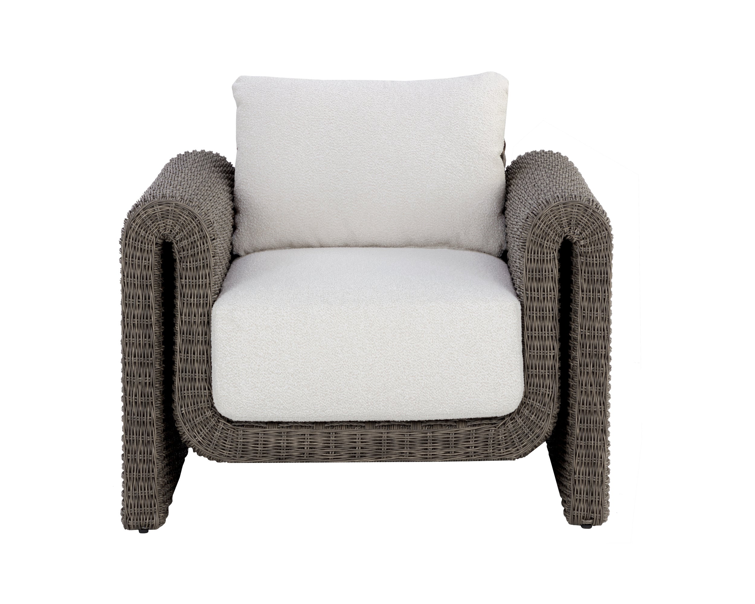 Tibi Lounge Chair - Grey  Louis Cream