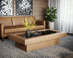 Azelia Coffee Table - Camel Leather