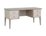 Pattinson Desk - White Ceruse  Oyster Shagreen