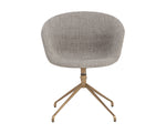 Dina Swivel Dining Armchair - Chacha Limestone