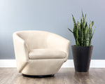 Treviso Swivel Lounge Chair - Bravo Cream